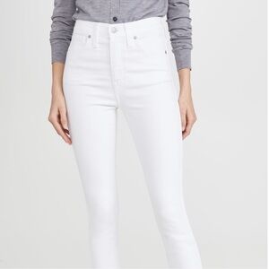 Madewell Women's White 9” High-Rise Skinny Jeans